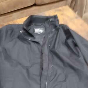 Eddie Bauer Womans Black Raincoat